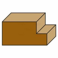 Fraise à Affleurer à Plaquettes - Diamètre 19 Mm - Hauteur 12 Mm - Queue De 8 Mm -Elbe Soldes Magasin affleurage sans roulement big 1