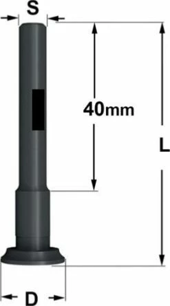 Arbre Porte Fraise CMT 823 Longueur 55 Mm - Queue De 6 Mm