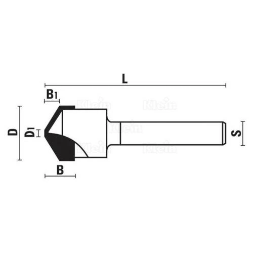 Fraise Pour Alucobond 90° - Queue De 8 Mm 4 Fraise Pour Alucobond 90° - Queue De 8 Mm – Image 2
