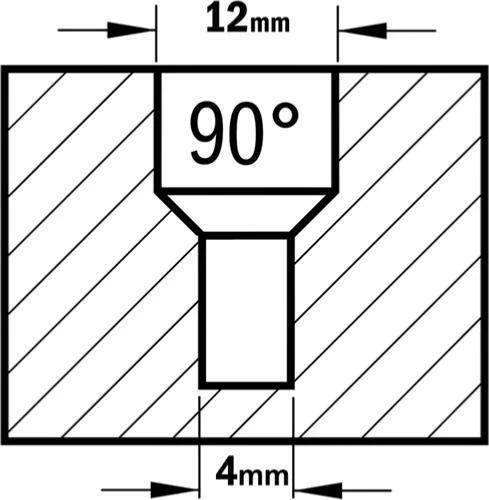 Fraisoir Bois 45° Avec Butée Queue 8mm, Diamètre 4 X 12 Mm - CMT Orange Tools 4 Fraisoir Bois 45° Avec Butée Queue 8mm, Diamètre 4 X 12 Mm - CMT Orange Tools – Image 2