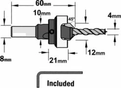 Fraisoir Bois 45° Avec Butée Queue 8mm, Diamètre 4 X 12 Mm - CMT Orange Tools 7 Fraisoir Bois 45° Avec Butée Queue 8mm, Diamètre 4 X 12 Mm - CMT Orange Tools -Elbe Soldes Magasin fraisoirs avec reglage de la profondeur droite 3 1 big
