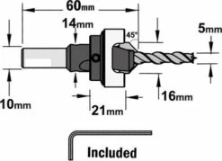 Fraisoir Bois 45° Avec Butée Queue 8mm, Diamètre 5 X 16 Mm - CMT Orange Tools 7 Fraisoir Bois 45° Avec Butée Queue 8mm, Diamètre 5 X 16 Mm - CMT Orange Tools -Elbe Soldes Magasin fraisoirs avec reglage de la profondeur droite 3 big 1