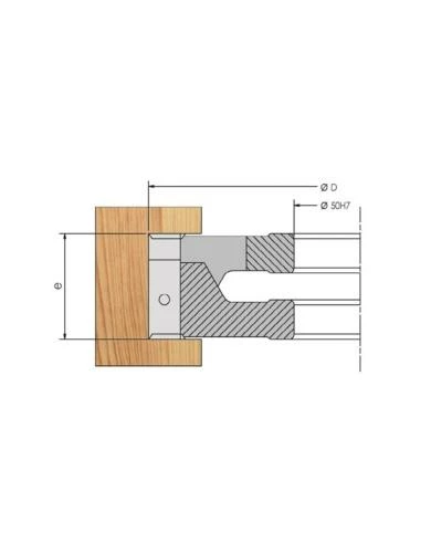 Porte-outils à Rainer ELBE - Extensible De 30 à 60 Mm - Diamètre 160 Mm - Alésage 50 Mm 4 Porte-outils à Rainer ELBE - Extensible De 30 à 60 Mm - Diamètre 160 Mm - Alésage 50 Mm – Image 2