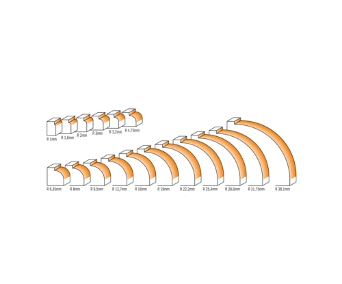 FRAISE QUART DE ROND - Rayon De 38,1 MM - Queue De 12 Mm 4 FRAISE QUART DE ROND - Rayon De 38,1 MM - Queue De 12 Mm – Image 2