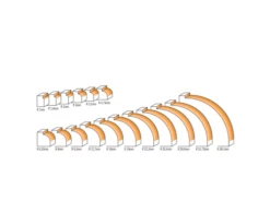 FRAISE QUART DE ROND - Rayon De 2 MM - Queue De 8 Mm -Elbe Soldes Magasin quart de rond bois big 5