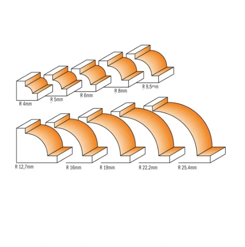 FRAISE A QUART DE ROND SANS ROULEMENT RAYON 8 MM Queue De 8 Mm 5 FRAISE A QUART DE ROND SANS ROULEMENT RAYON 8 MM Queue De 8 Mm – Image 3