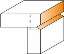 Mèche à Affleurer Et Rainurer En V - Diamètre 19mm - Longueur Utile 25.4mm - Queue 8mm -Elbe Soldes Magasin schema fraise en V big